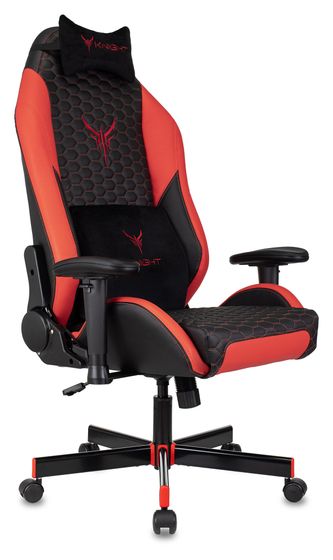 Кресло игровое Knight Neon эко.кожа черный/красный (KNIGHT NEON RED)