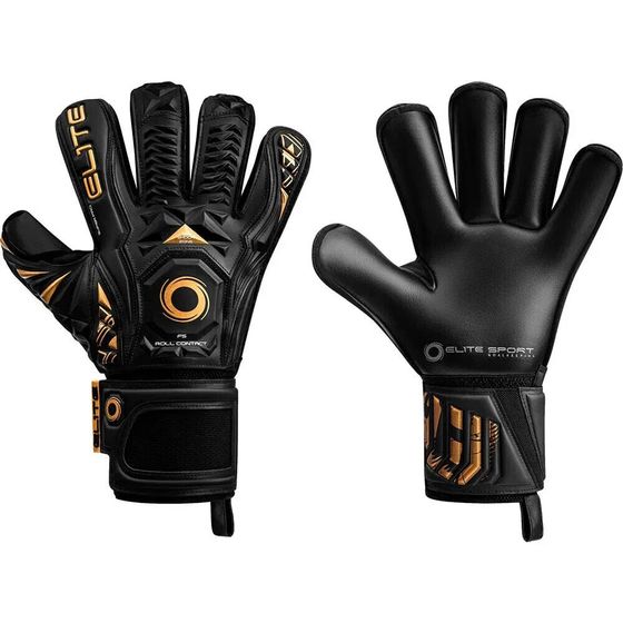 ELITE SPORT Black Real goalkeeper gloves