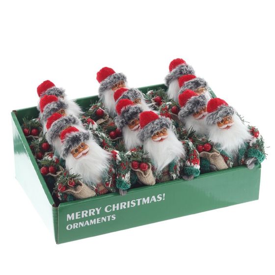 Дед Мороз подвесной, L9 W8 H13 см