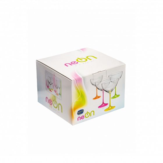 Набор бокалов для коктейлей NEON 340мл 4шт