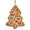 Украшение новогоднее &quot;Елка пряничная&quot;, L7 W0,6 H8,5 см, 3в.