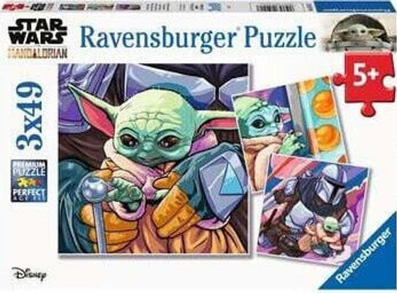 Ravensburger Puzzle 3x49 element?w Mandalorian