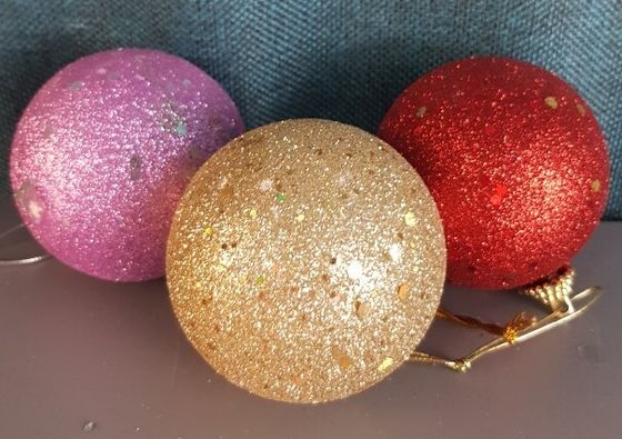 !09 НАБОР ЕЛОЧНЫХ ШАРОВ(НАБОР 6 ШТУК) &quot;АФРИКА&quot; 8 СМ., ЦВЕТ МИКС