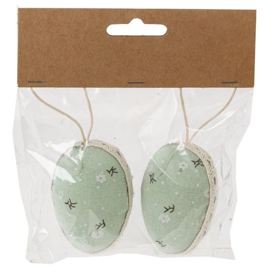 Набор из 2-х изделий декоративных подвесных "Яйцо" (4*6), L12 W4 H14 см, 2в.