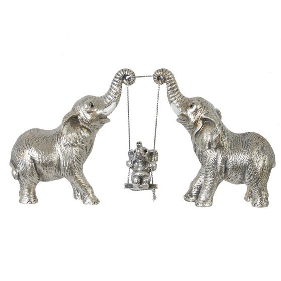 Фигурка декоративная "Слоны", L22 W6 H13 см