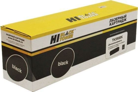 Картридж лазерный Hi-Black TK-590BK для Kyocera FS-C5250DN/C2626MFP, Bk, 5000 стр.