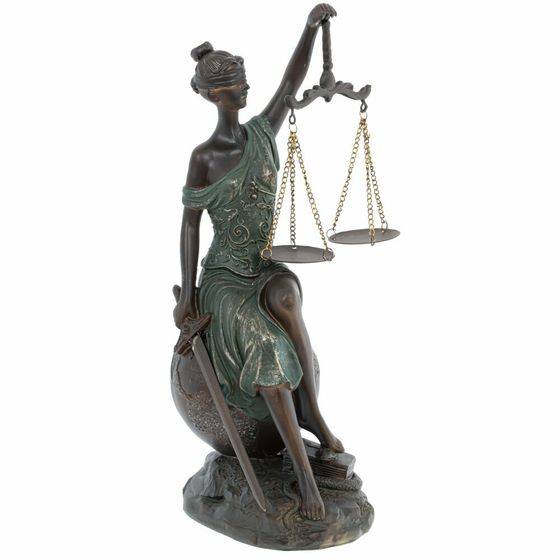Фигурка декоративная &quot;Фемида&quot;, Д17 Ш16 В34 см