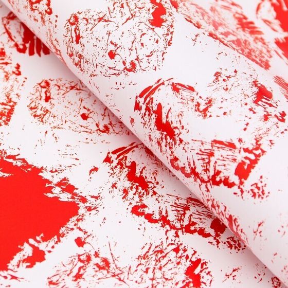 !Бумага упаковочная 2 листа глянцевая &quot;Сердечки&quot; , 100 х 70 см.