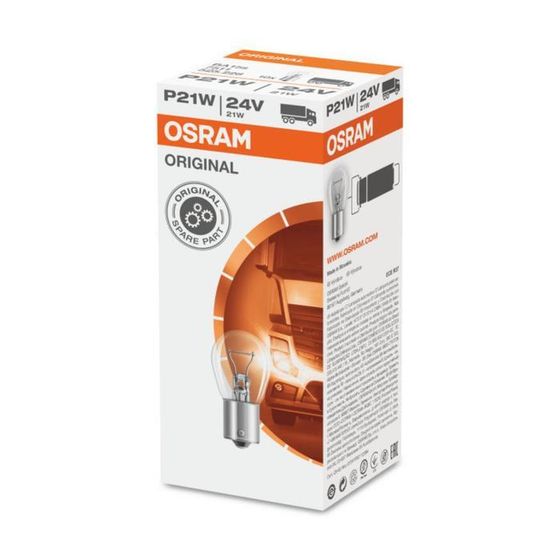 Лампа автомобильная Osram 24V P21W, (BA15s) 7511