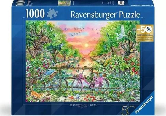 Ravensburger Puzzle 1000 Amsterdam 50 urodziny