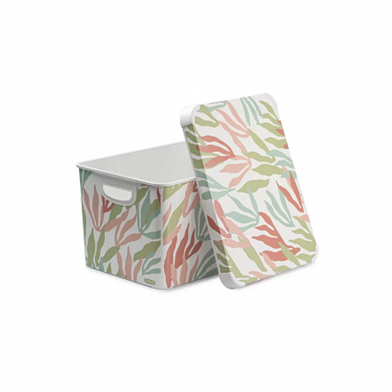 Коробка декоративная DECO'S STOCKHOLM L modern leaves 22л