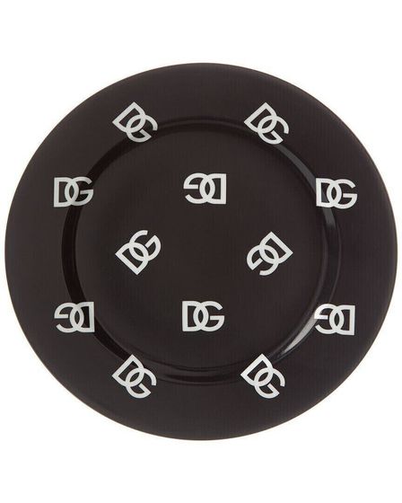 Dolce &amp; Gabbana Set Of 2 Dinner Plates Black