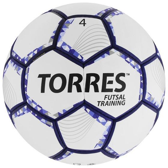 Мяч футзальный TORRES Futsal Training, PU, ручная сшивка, 32 панели, р. 4