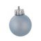 Набор из 12шт Украшение новогоднее Шар "Голубой шелк", D4 см, L9,5 W9,5 H10,5 см