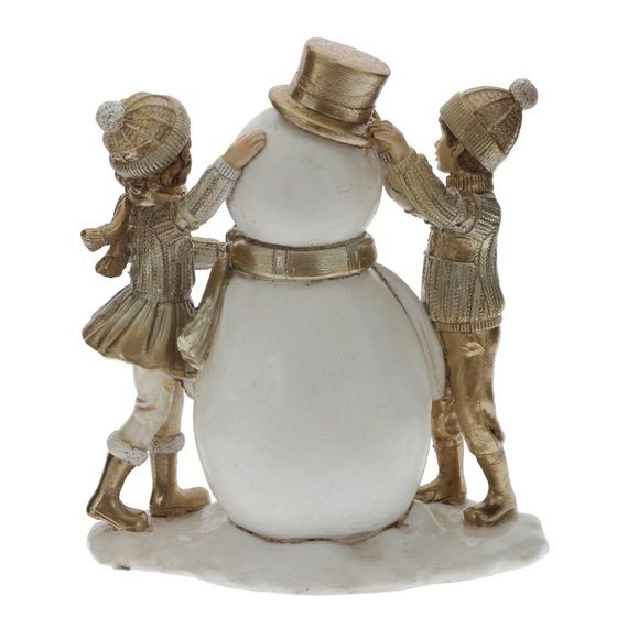 Фигурка декоративная &quot;Снеговик и дети&quot;, L14 W8 H17,5 см