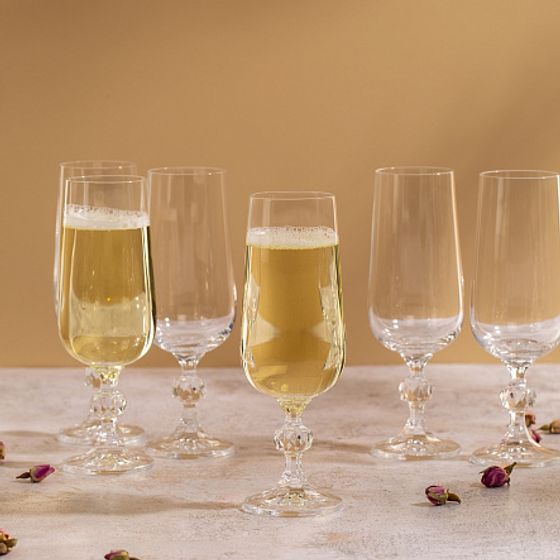 Набор фужеров для шампанского CLAUDIA 6шт 180мл