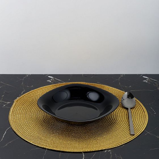 Тарелка суповая НЬЮ КАРИН черная 21см