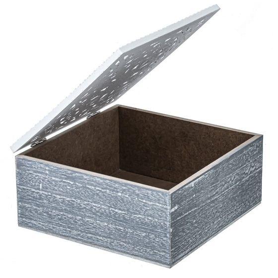 Шкатулка, L18 W18 H8,5 см