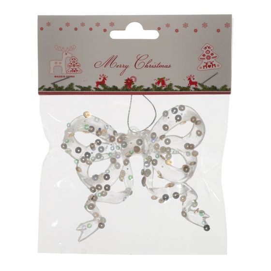 Украшение новогоднее &quot;Бант&quot;, L9 W2 H8 см