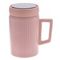 Кружка с крышкой, 400 мл, L11 W7,5 H13 см, цвет микс