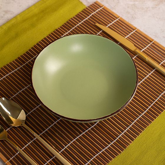 Тарелка суповая OH!SPLASH зеленый 20.5см 660мл