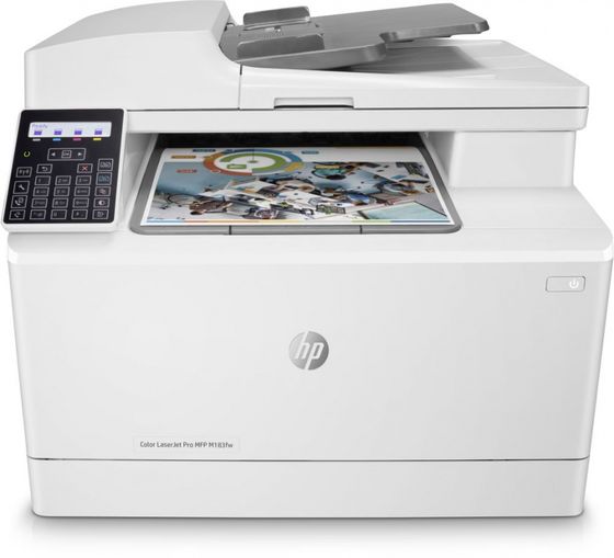 МФУ лазерное HP Color LaserJet Pro M183fw A4 Net WiFi белый (7KW56A)