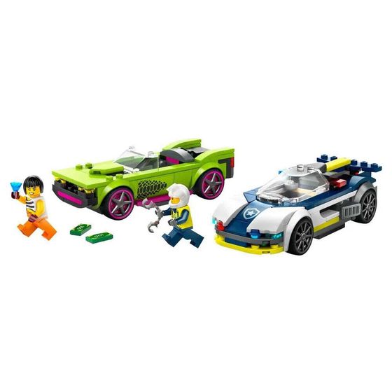 LEGO Police And Powerful Sports Car Construction Game