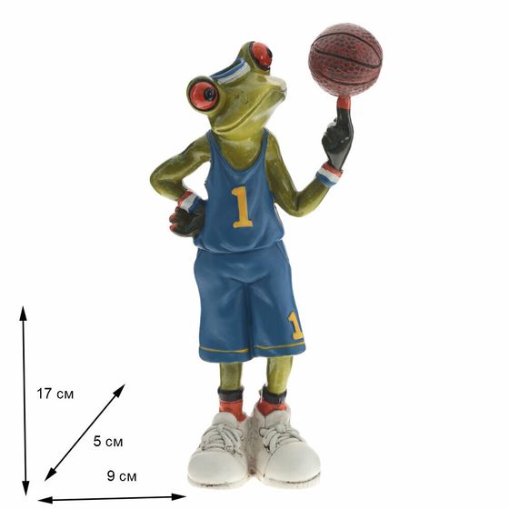 Фигурка декоративная &quot;Лягушка&quot;, Д9 Ш5 В17 см