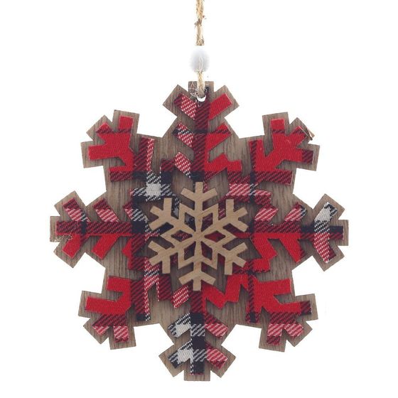 Украшение новогоднее &quot;Снежинка&quot;, L10 W0,5 H10 см, 3в.