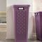 Корзина для белья DIAMOND фиолетовая 48л 44.5х28.3х59.2см узкая