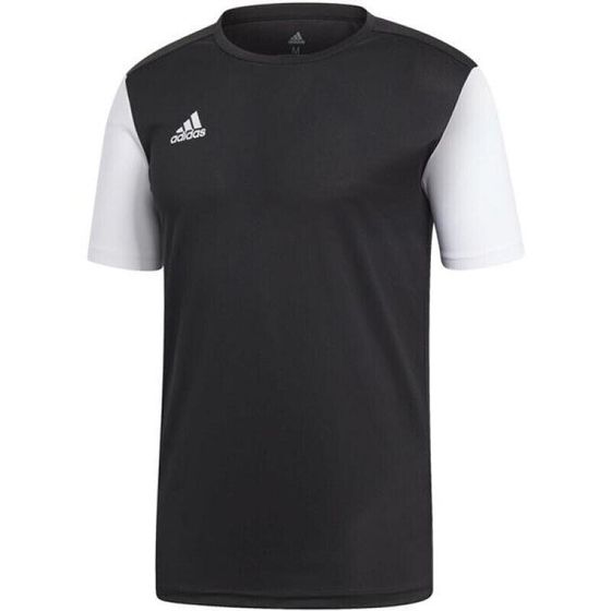 Футбольный мяч мужской спортивный черно-белый с логотипом Adidas Estro 19 JSY DP3233