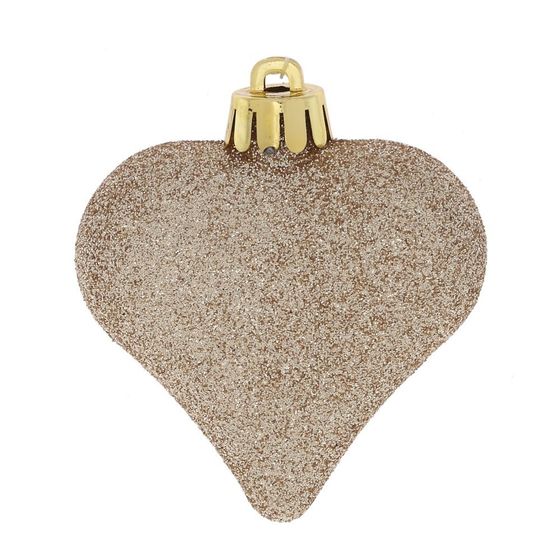 Набор из 6шт Украшение новогоднее &quot;Сердца&quot;, D6 см, L6 W2,5 H7 см