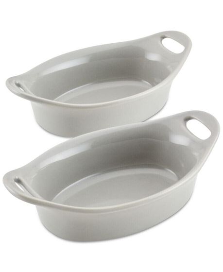 Ceramics 2-Pc. Oval Au Gratin Set