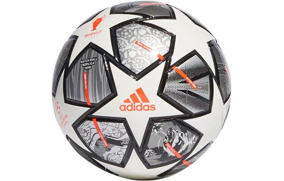 Футбольный мяч Adidas Size 5 Soccer PU Machine Stitched Unisex Gray White
