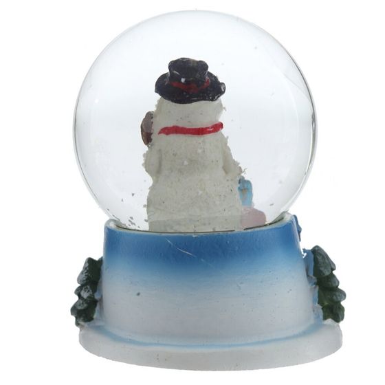 Фигурка декор в стекл шаре &quot;Дед Мороз/Снеговик&quot;, D 4.5 см, L5,5 W5 H6 см, 2в.