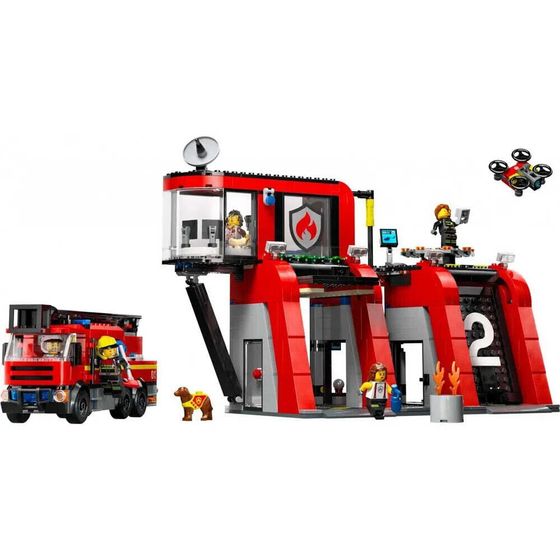 LEGO Fire Park With Fire Truck Construction Game