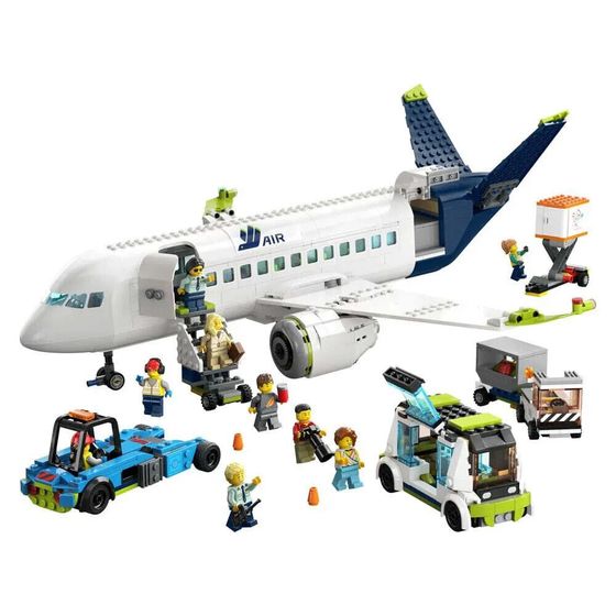 LEGO Passenger Plane Construction Game