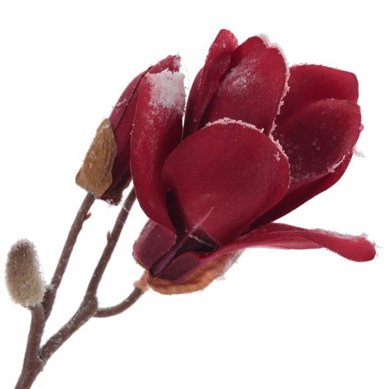 Цветок искусственный &quot;Снежная магнолия&quot;, L28 W11 H90 см