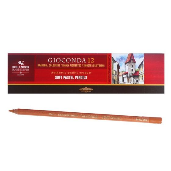 Пастель сухая в карандаше Koh-I-Noor GIOCONDA 8820/03 Soft Pastel, тёмная охра