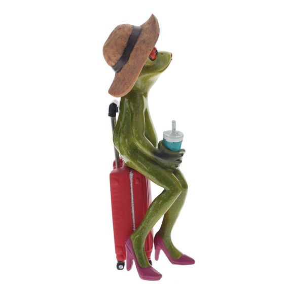 Фигурка декоративная &quot;Лягушка&quot;, Д6,5 Ш5,5 В17 см