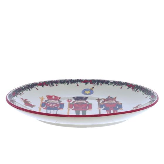 !09 Тарелка "Новый год - Щелкунчик", L26 W26 H3 см