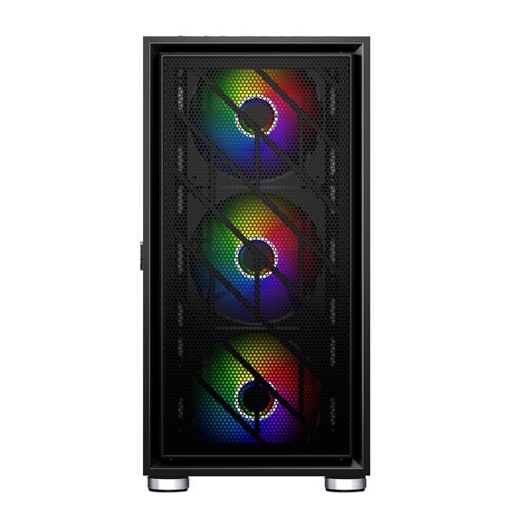 Корпус 1STPlayer AR-7 черный без БП MidiTower ATX LED (AR-7-4G6P)