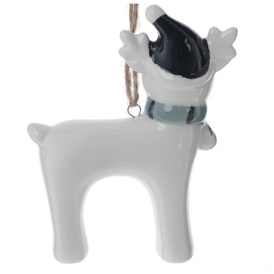 Фигурка декоративная подвесная &quot;Олень&quot;, L8 W3 H11,5 см, 4в.