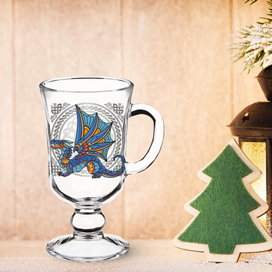 Кружка ГЛИНТВЕЙН ВИТРАЖНЫЙ ДРАКОН 250мл