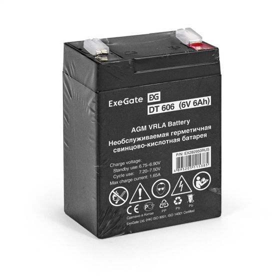 Батарея для ИБП ExeGate DT 606 6В 6Ач (EX282950RUS)