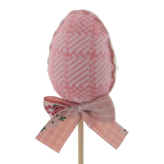 Изделие декоративное (вставка) &quot;Яйцо пасхальное&quot; (3,5*6) (блок 12 шт), L4,5 W4 H22 см, 3в.