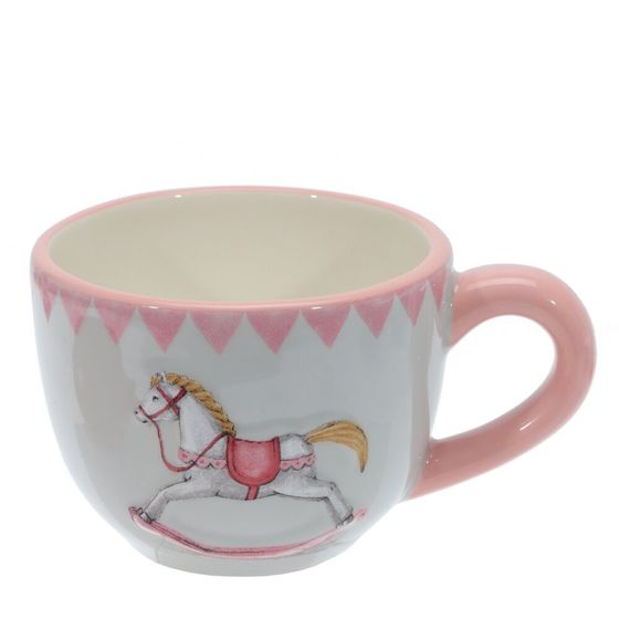 Набор чашка с блюдцем &quot;Лошадка&quot;, 250 мл, L15 W15 H8 см