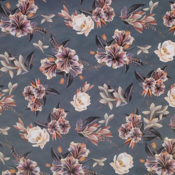 !09 Бумага (набор 4 листа) упаковочная крафтовая «Бутоны» 50 × 70 см.