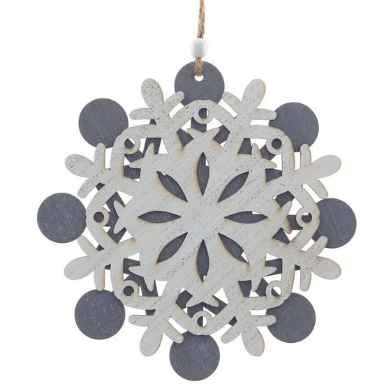 Украшение новогоднее &quot;Снежинка&quot;,  L15 W0,3 H16 см, 3в.