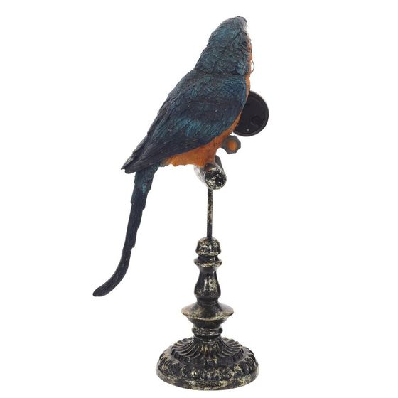 Фигурка декоративная &quot;Попугай&quot; с часами (LR44x1), L19 W12 H40,5 см